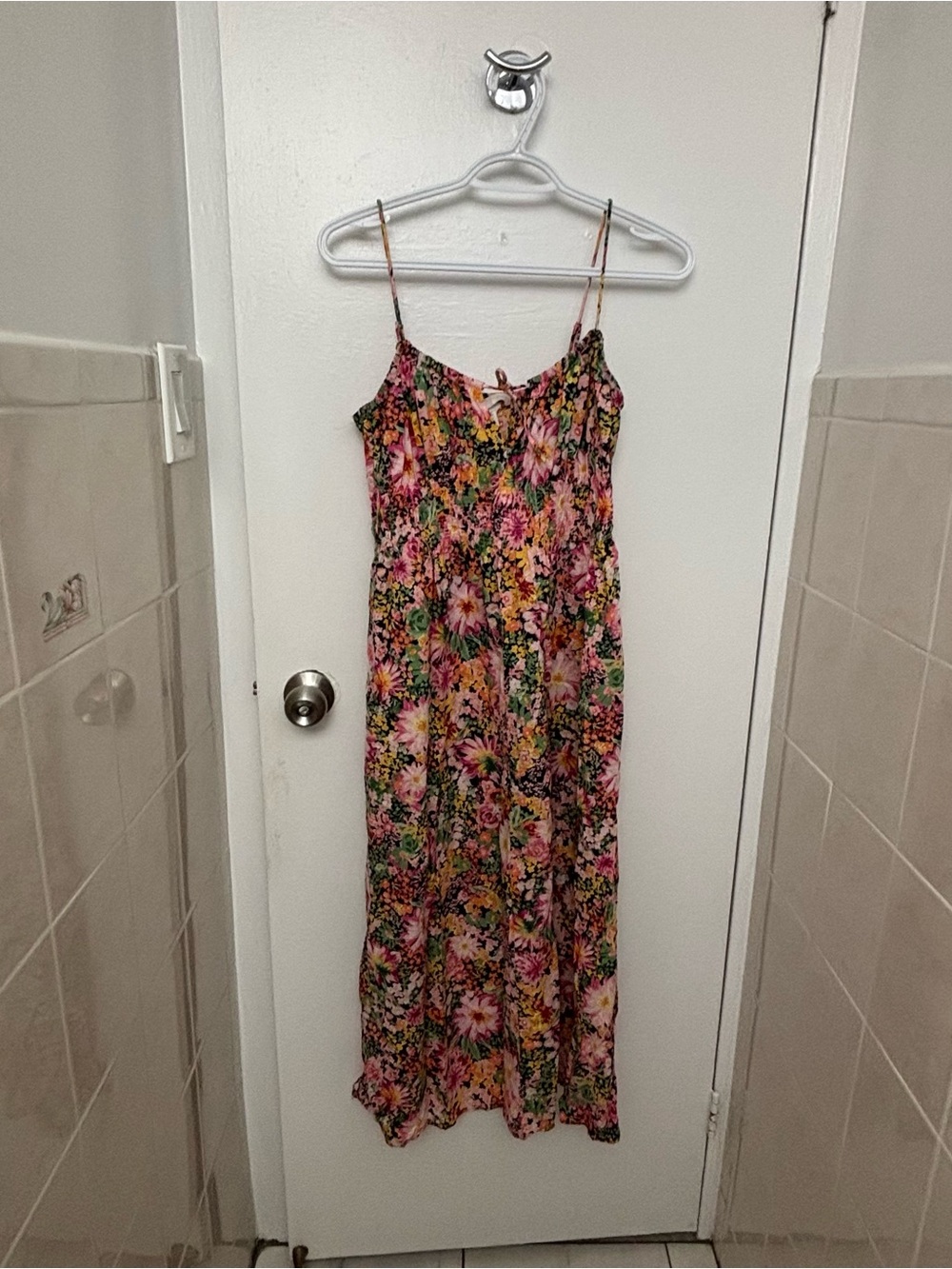 H&M Womens Floral Sleeveless Summer Dress